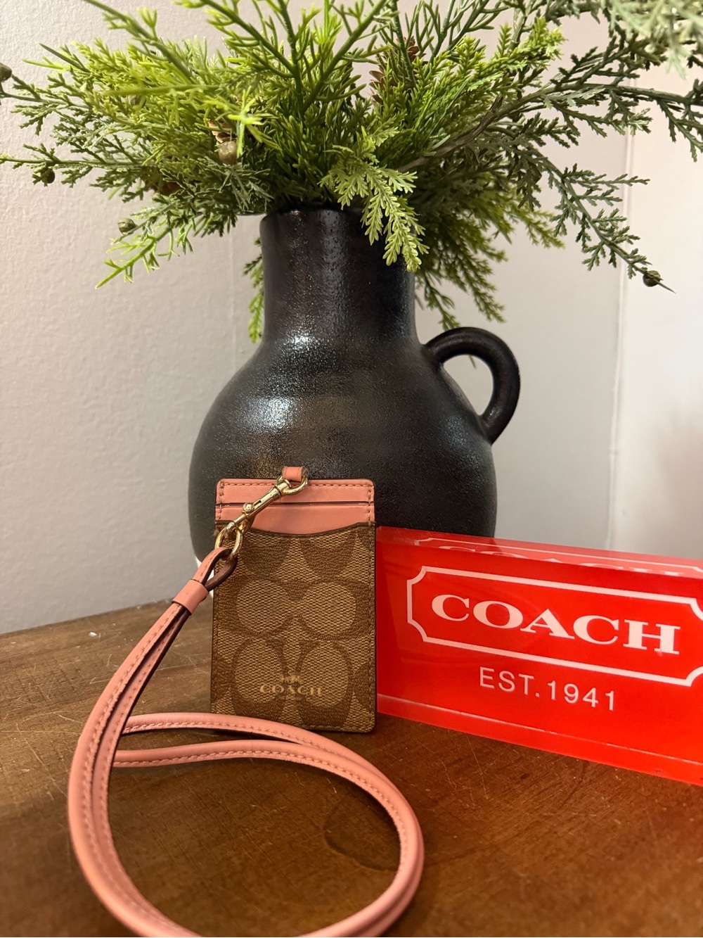 Coach Lanyard ID Holder